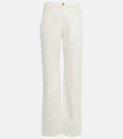 Chloé High-rise Wide-leg Jeans In White