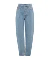 Chloé Light Indigo High-waisted Tapered Jeans In Blue