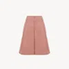Chloé Pleated Organic Cotton Canvas Shorts