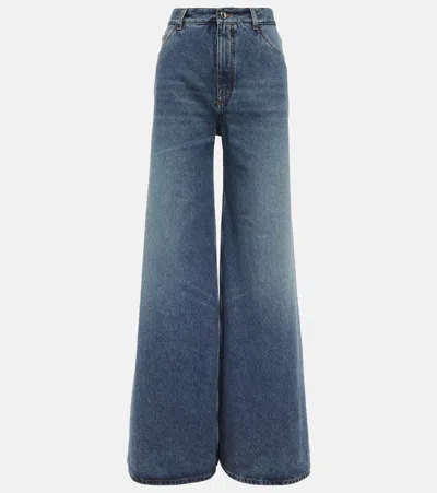 Chloé High-rise Wide-leg Jeans In Blue