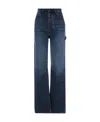 Chloé Rigid High-rise Wide-leg Jeans In Blue