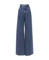 Chloé High-rise Wide-leg Jeans In Blue