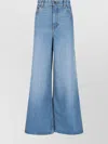 Chloé High-rise Wide-leg Trousers Belt Loops