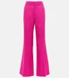 Chloé High-rise Wool-blend Pants In Pink