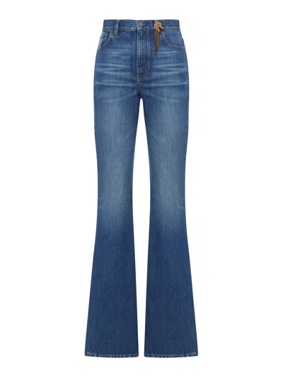 Chloé High Waist Capsule Horse Jeans In Denim In Blue