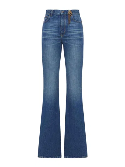 Chloé High Waist Capsule Horse Jeans In Denim In Blue