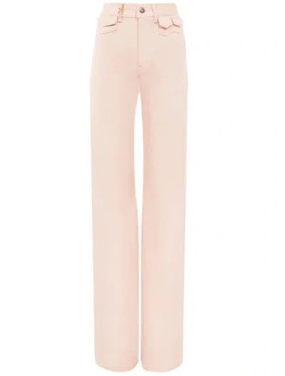 CHLOÉ CHLOÉ HIGH WAIST COTTON FLARE JEANS
