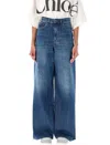 Chloé High Waist Denim In Blue
