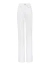 Chloé Rigid High-rise Organic Denim Flared Jeans In White