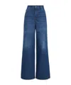 Chloé Wide-leg Denim Jeans With High Waist And Five-pocket Design In Blue
