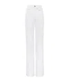 Chloé Rigid High-rise Organic Denim Flared Jeans In White