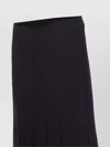 Chloé High Waist Flowy Skirt With Sheer Overlay In Black