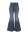 Chloé High-rise Heart-pocket Wide-leg Denim Jeans In Blue