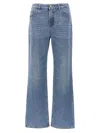 Chloé Chloe Wide Leg Denim Jeans Women In Blue