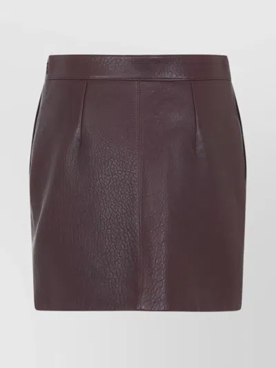 Chloé High Waist Textured Mini Skirt