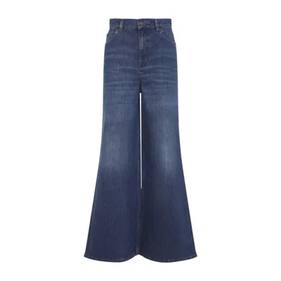 Chloé High-waist Wide-leg Denim Jeans In Blue
