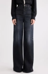 Chloé High Waist Wide Leg Jeans In Blue