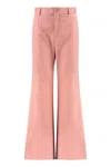 Chloé High-waist Wide-leg Trousers In Pink