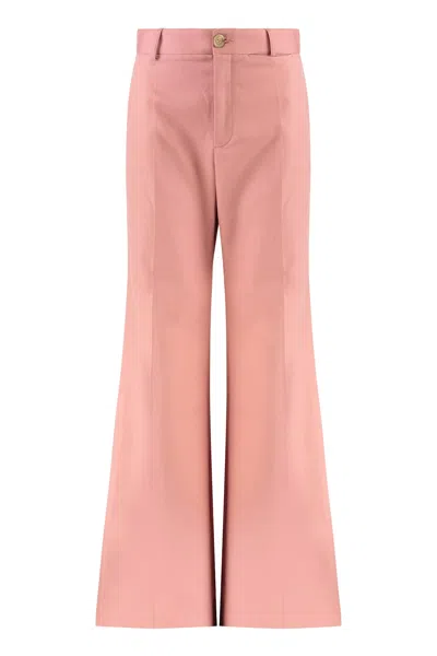 Chloé High-waist Wide-leg Trousers In Pink