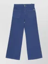 Shop Chloé High Waist Wide Leg Trousers With Belt Loops