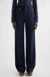 Chloé High Waist Pant In Eclipse Blue