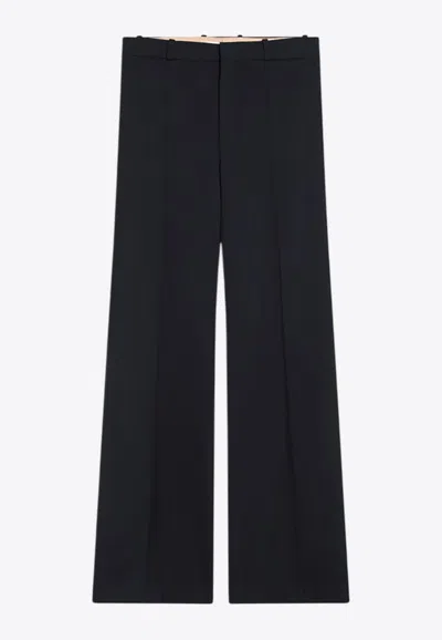 Chloé High-waist Wool Tailored Pants In Black