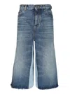 Chloé High-waisted Bermuda Shorts Jeans Blue In Blue