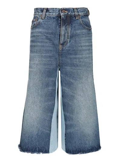 Chloé High-waisted Bermuda Shorts Jeans Blue