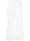 Chloé High-waisted Cropped Trousers In White