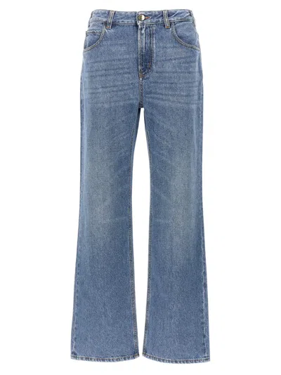 Chloé High-waisted Denim Jeans With 5-pocket Design In Blue