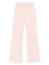 Chloé Logo-patch Jeans In Pink