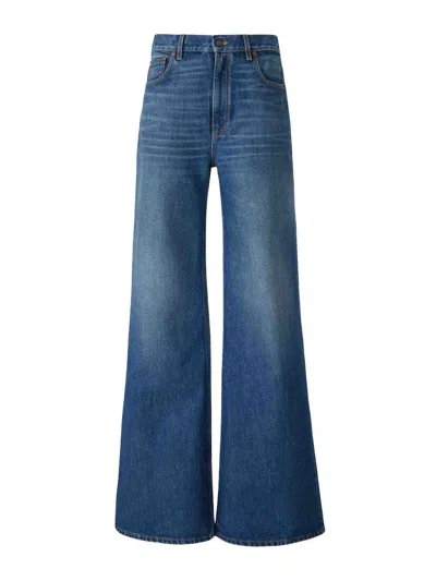 Chloé High Waisted Flare Jeans In Blue