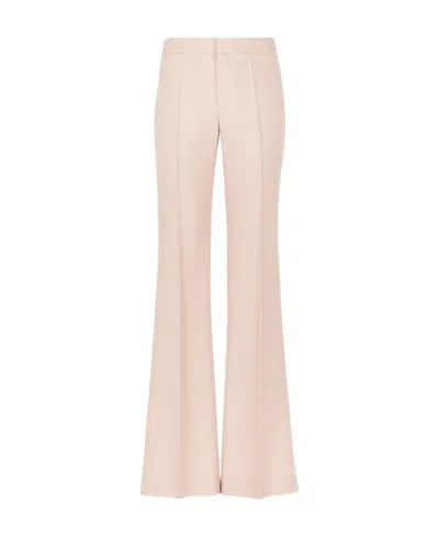 Chloé High-waisted Flared Trousers In Nude