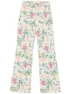 Chloé High-waisted Floral-print Jeans
