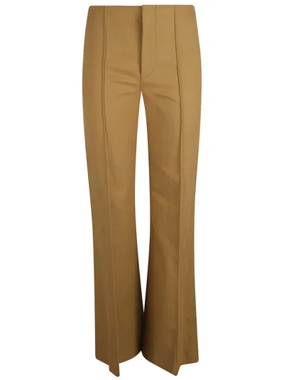 Chloé High-waisted Tailored Trousers With Flared Legs