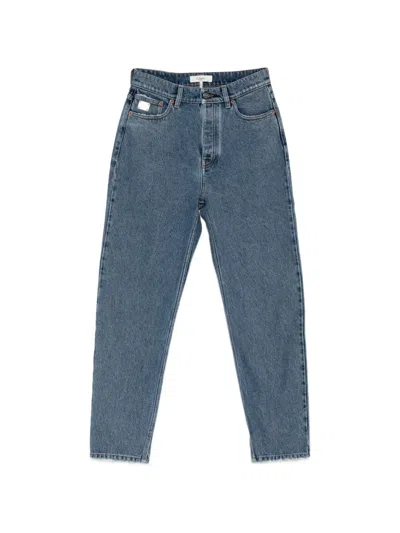 Chloé High-waisted Tapered Jeans In Blue