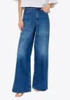 Chloé High-waisted Wide-leg Jeans In Blue