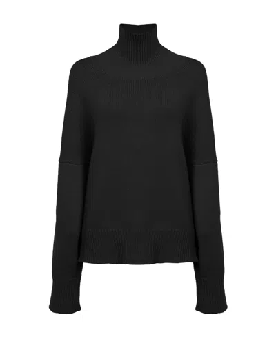 Chloé High-neck Loose-fit Sweater In Black