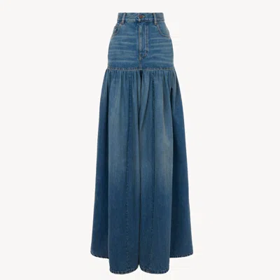 Chloé High-rise Balloon Jeans In Denim In Blue