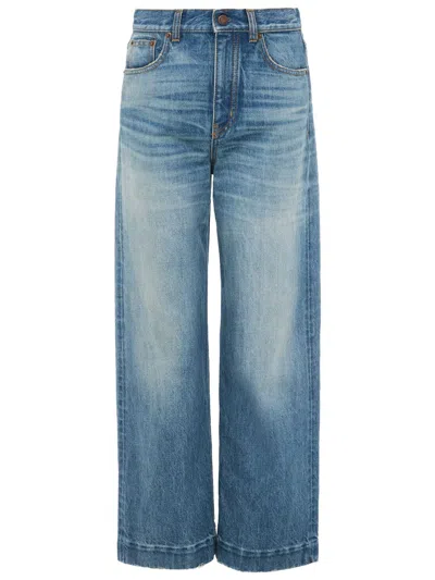 Chloé High-rise Cropped Denim Jeans In Blue