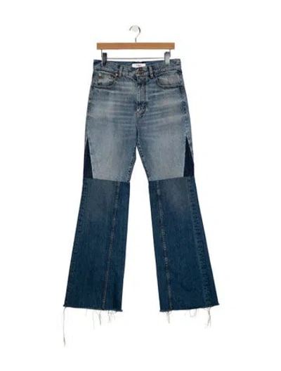 Pre-owned Chloé High-rise Flared Jeans In Blue