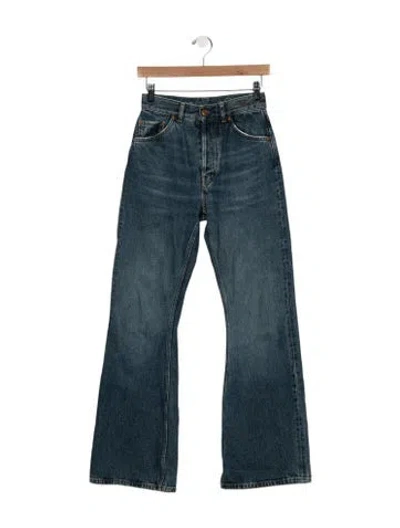 Pre-owned Chloé High-rise Flared Jeans In Blue