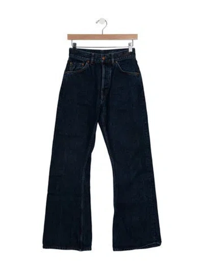 Pre-owned Chloé High-rise Flared Jeans In Blue