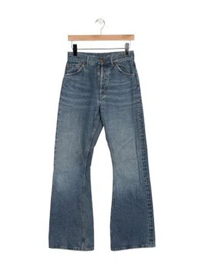 Pre-owned Chloé High-rise Flared Jeans In Blue