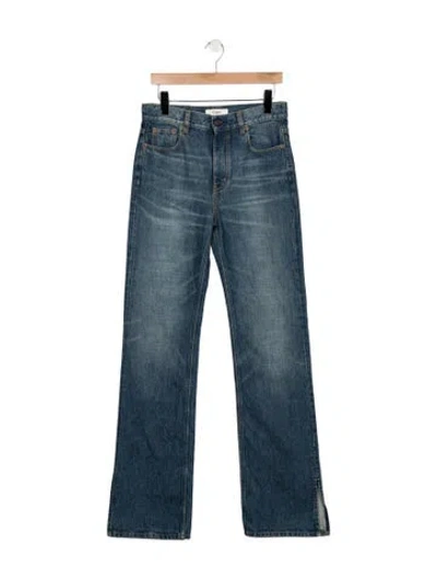 Pre-owned Chloé High-rise Flared Jeans In Blue