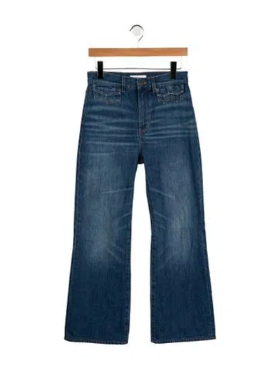 Pre-owned Chloé High-rise Flared Jeans In Blue