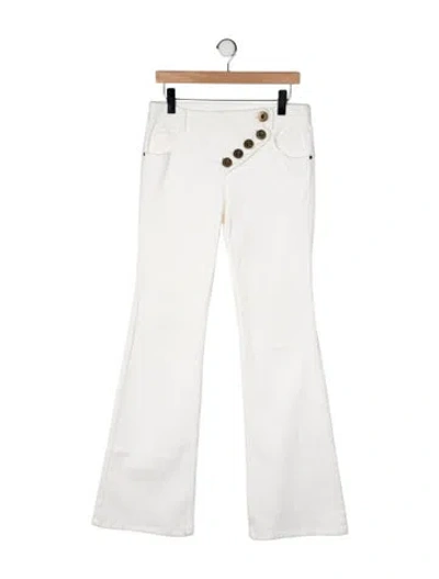 Pre-owned Chloé High-rise Flared Jeans In Neutral