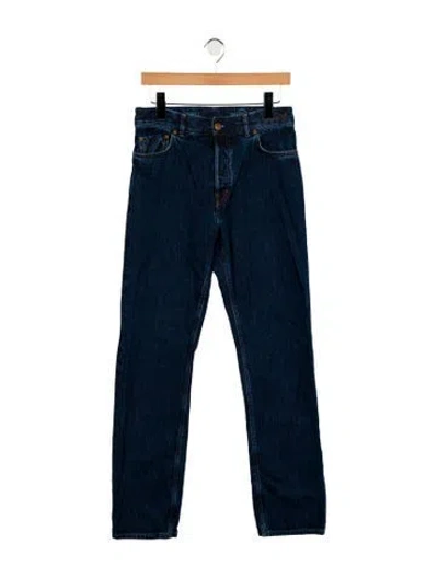 Pre-owned Chloé High-rise Straight Leg Jeans In Blue
