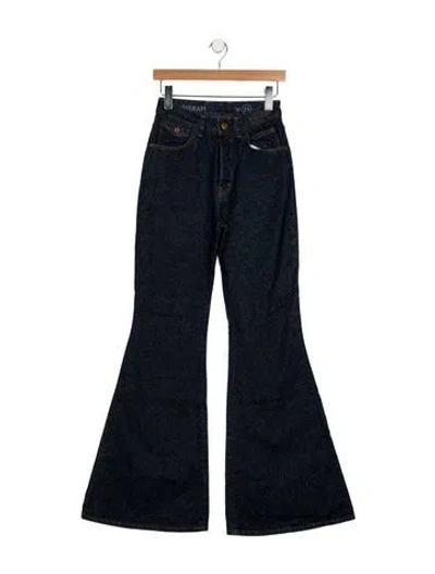 Pre-owned Chloé High-rise Wide Leg Jeans In Blue