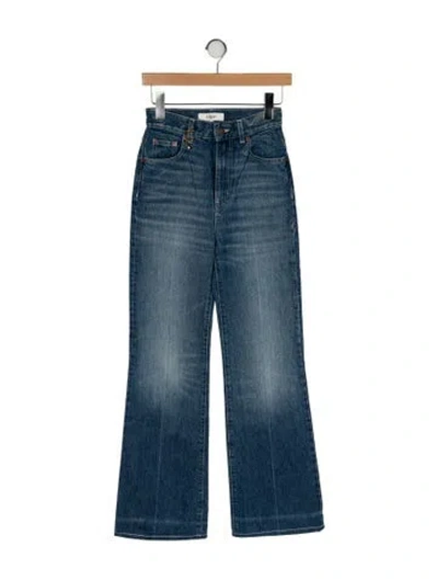 Pre-owned Chloé High-rise Wide Leg Jeans In Blue